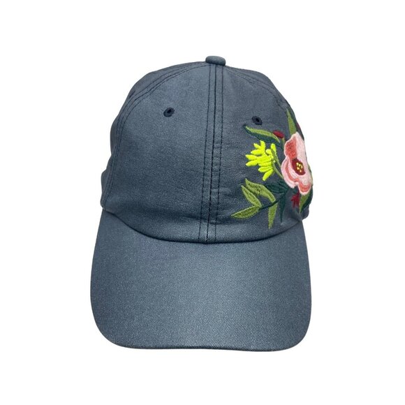 David & Young Accessories - David & Young Hat Baseball Cap Floral Flowers Blue Adjustable